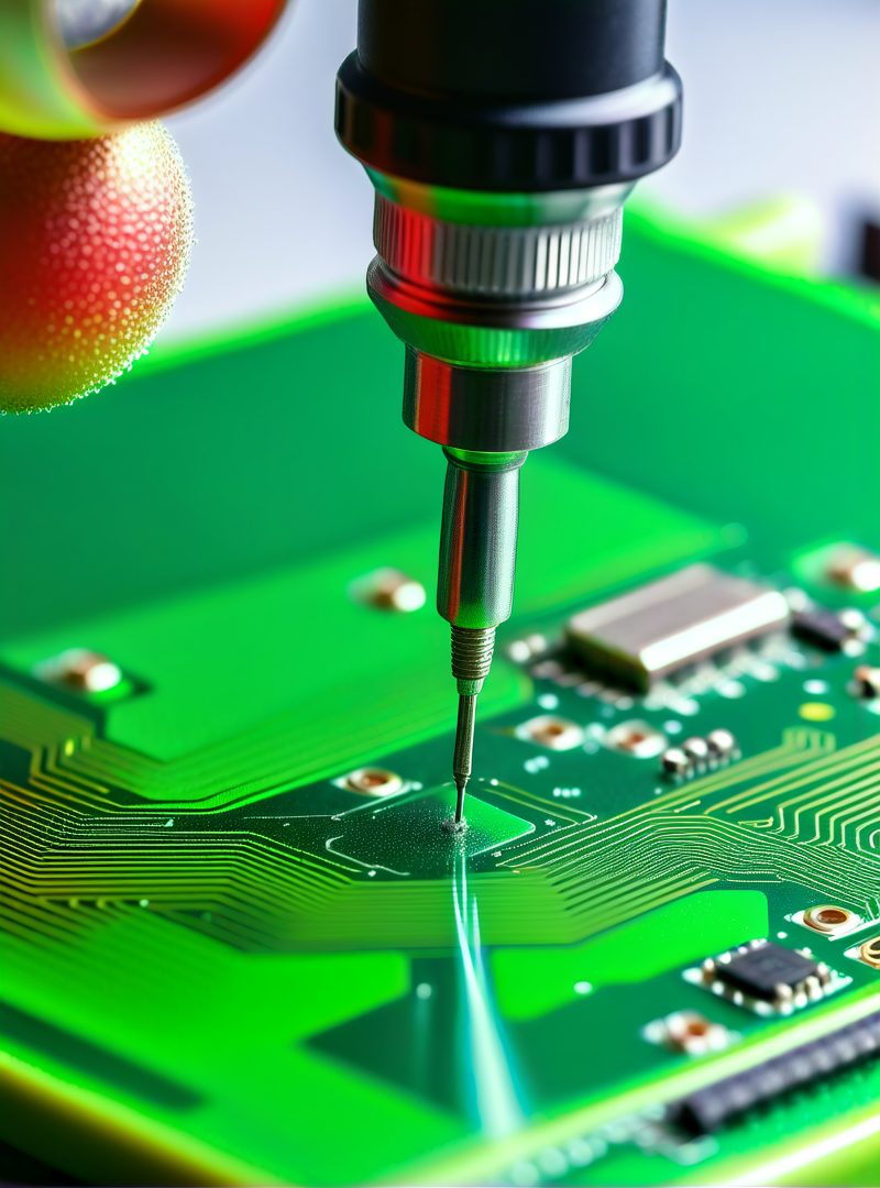 Precision soldering on a PCB